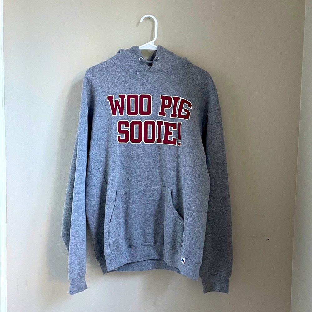 Grey Woo Pig Sooie Hoodie